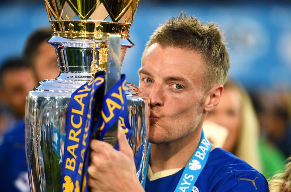  Vardy helped Leicester win the Premier League last season