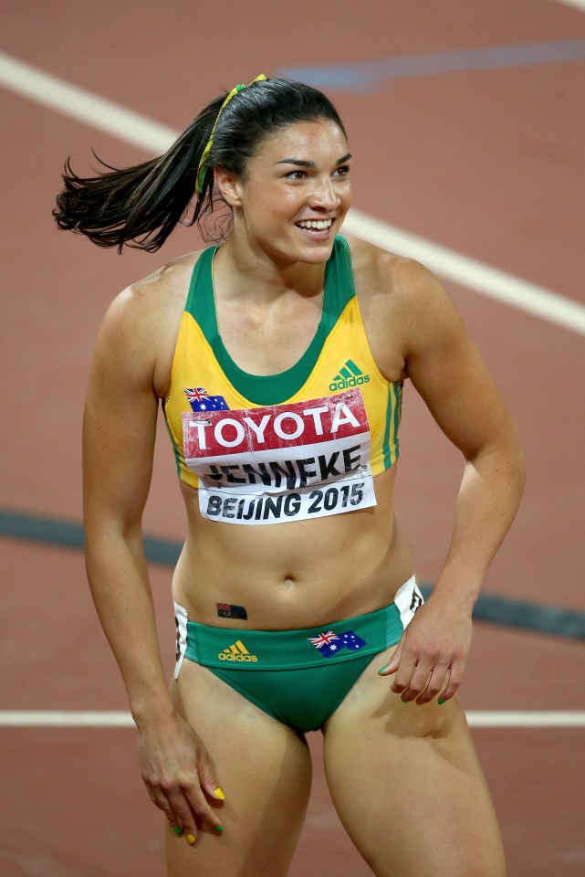  Michelle Jenneke certainly isn't shy about showing off her body