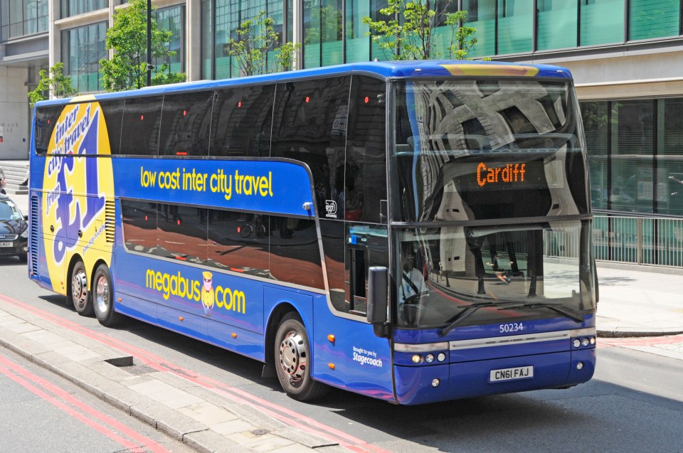  The low cost coach was reportedly seen veering between lanes and almost hit a car during its journey from London Victoria to Cardiff