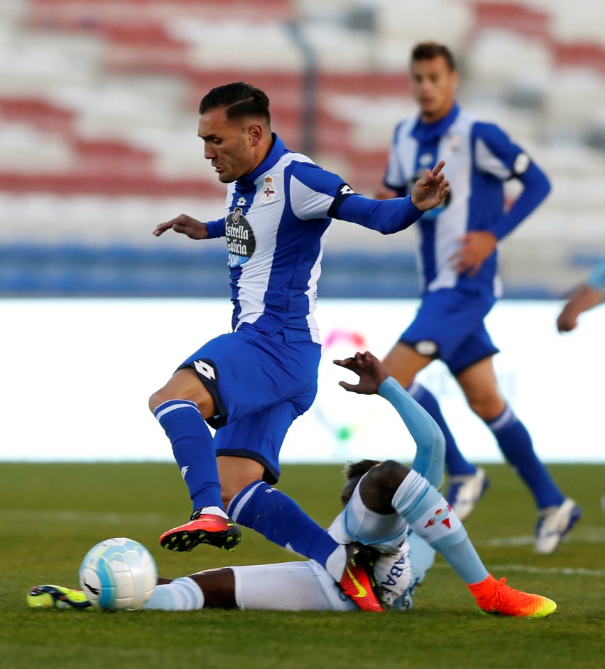  Deportivo La Coruna striker Lucas Perez is heading to Arsenal for a medical after they activated his release clause