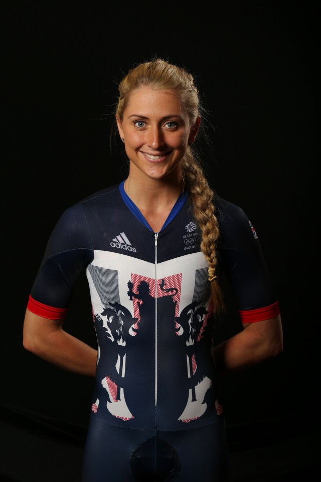  Laura Trott in her Team GB kit ahead of the Olympics