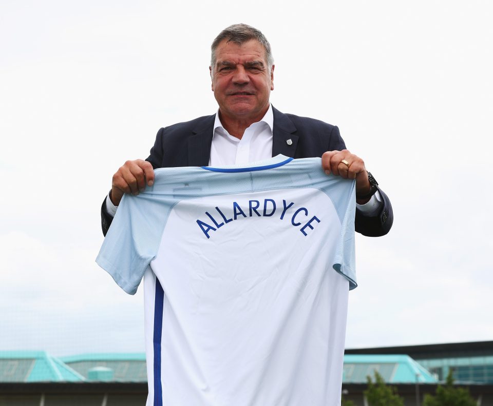  Sam Allardyce was handed a two-year contract by The FA