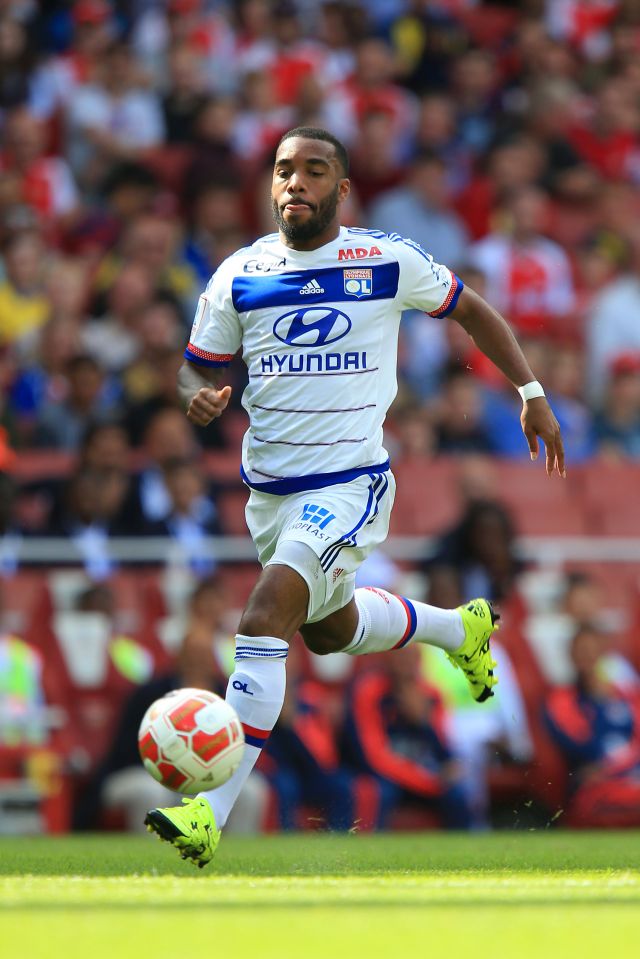  Lyon ace Alexandre Lacazette has been strongly linked with an Emirates move