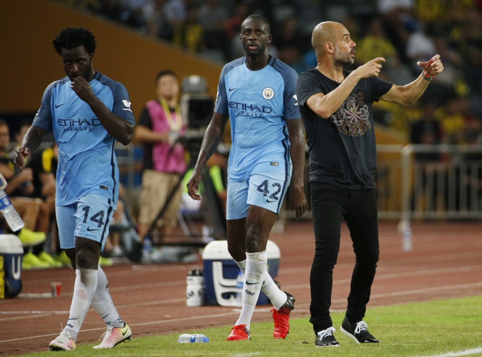  The midfielder appears to have no future under new boss Pep Guardiola