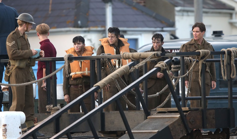  Harry Styles is snapped filming a scene for Dunkirk in Weymouth