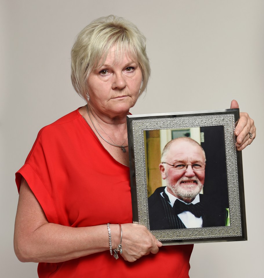  Joyce Whitley lost her husband of 12 years, Stuart, 63, to bowel cancer