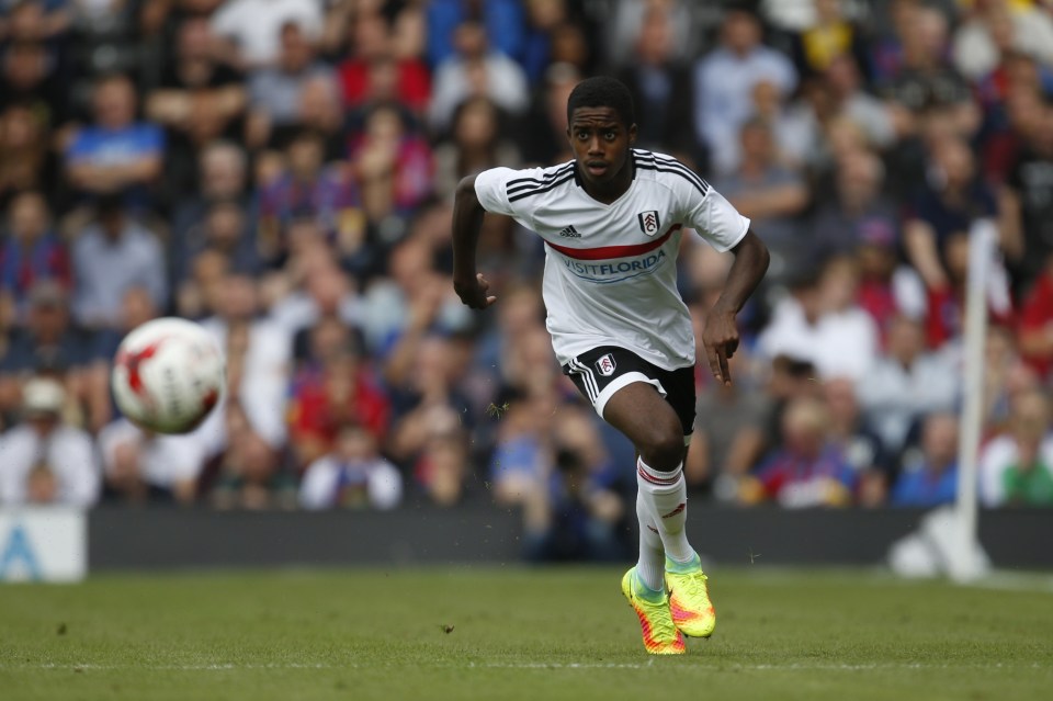  Fulham's Ryan Sessegnon in action last night who has been called the next Gareth Bale