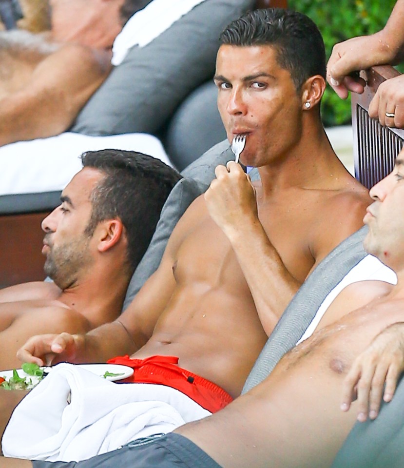  Ronaldo is currently sunning himself ahead of next season