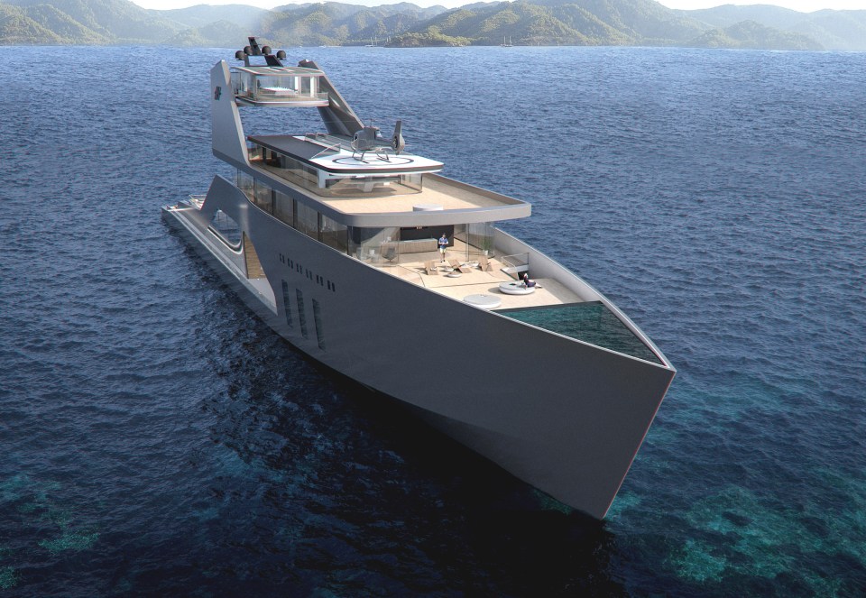 Images of a brand new superyacht, which may even tempt Roman Abramovich, have been unveiled 