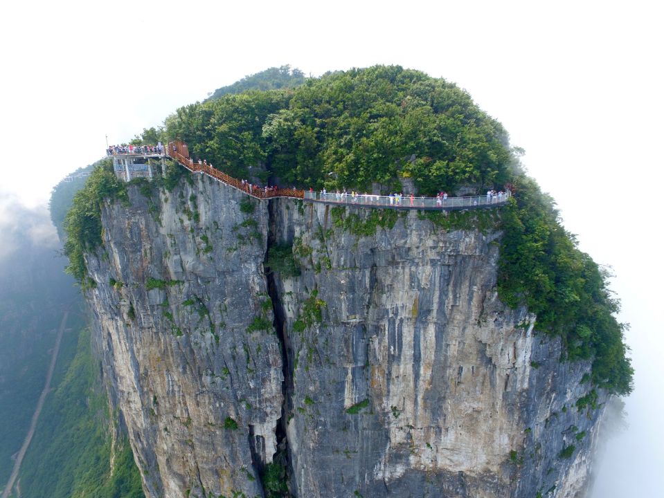  A new cliffside walkway gives breathtaking views over the national park