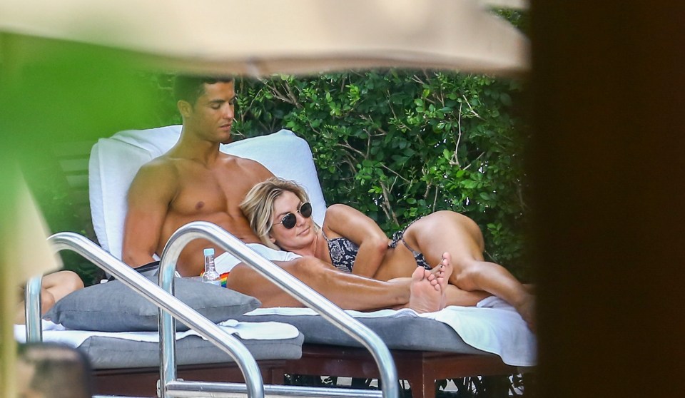  Cristiano Ronaldo was seen again cuddling up to Cassandre Davis