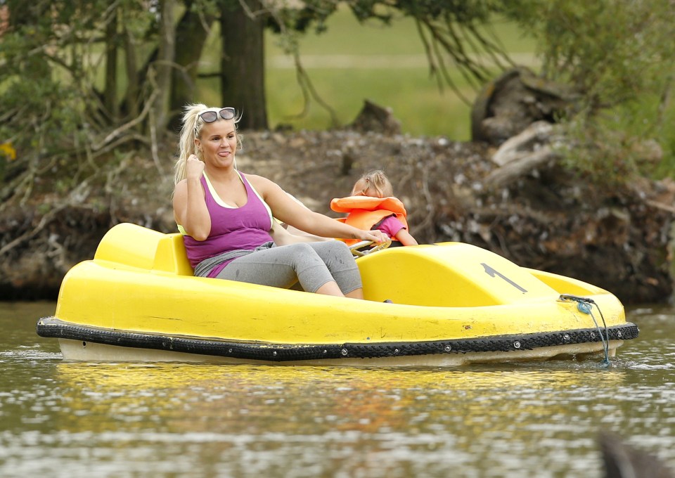 Kerry worked hard to control the boat as Dylan-Jorge was too small to reach the pedals