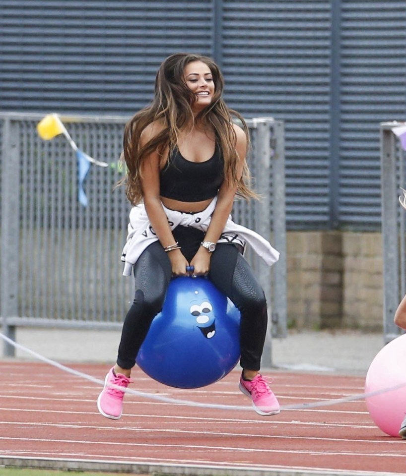  Megan McKenna's pal (?) Courtney Green let her hair down at the sports day