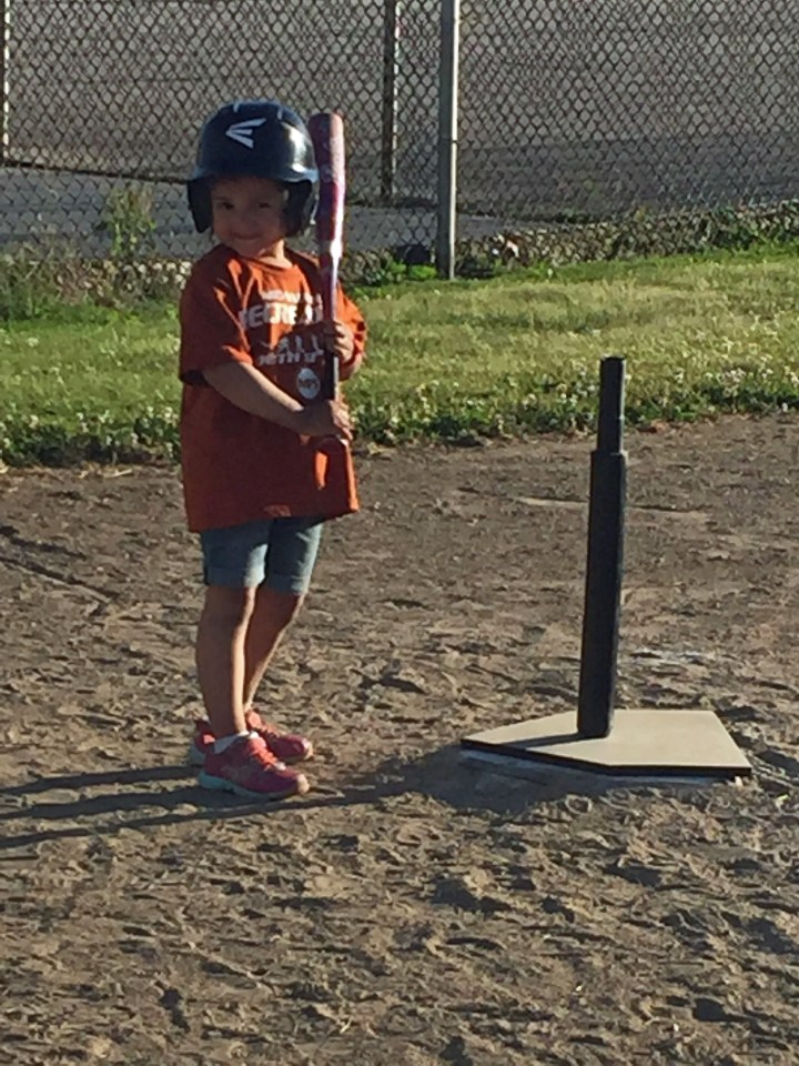  Now five, Mia has beaten odds to become a ballerina and also play sports like T-ball