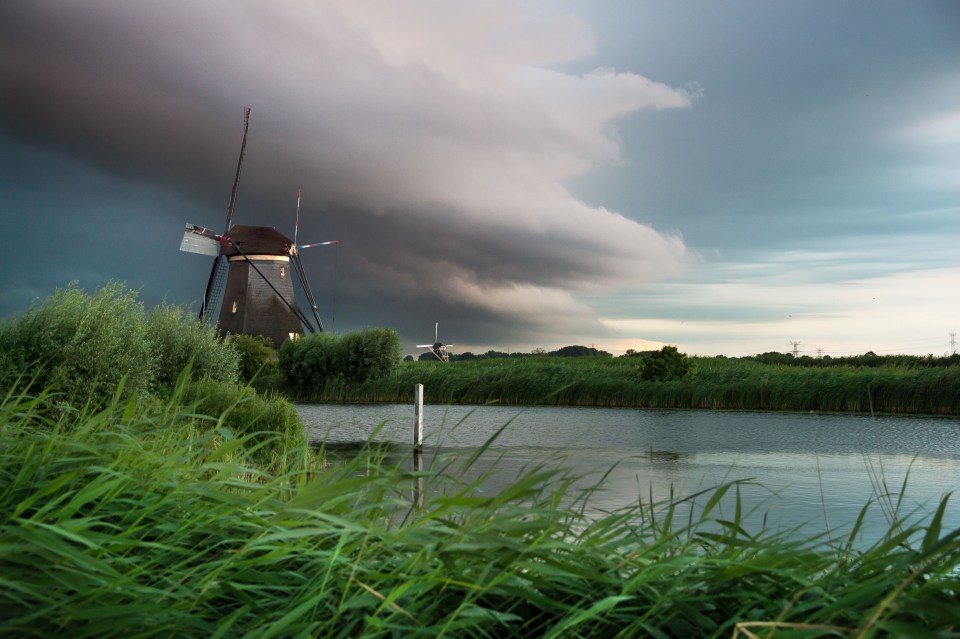  Area of beauty ... Windmills in Kinderdijk, Netherlands are a World Heritage Site