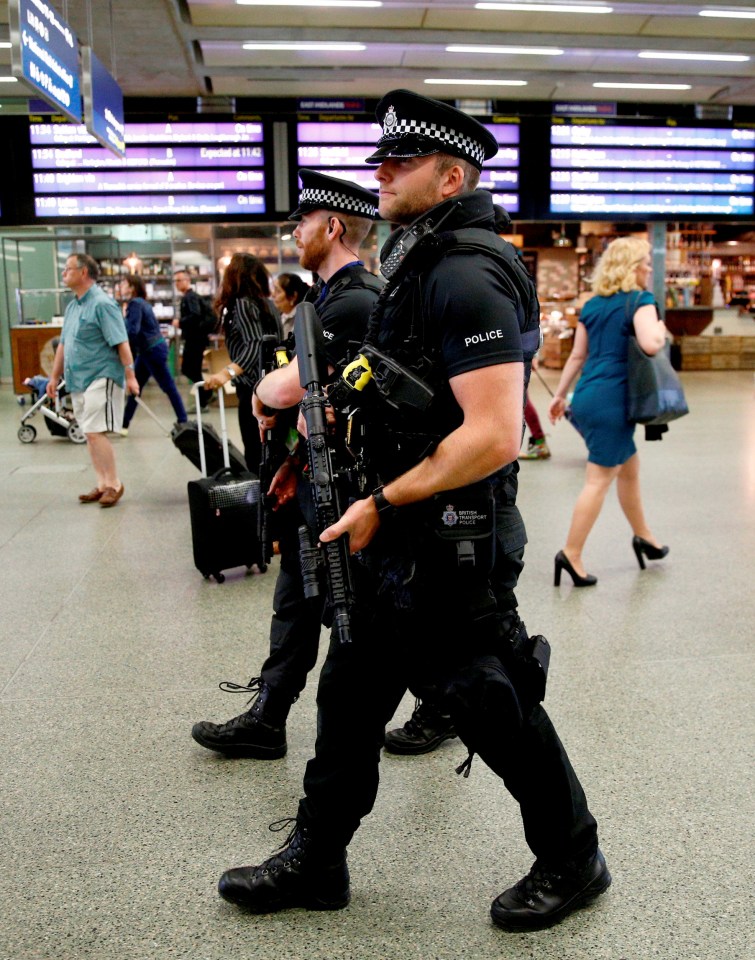  Armed officers are out in London to respond to any terror threats and make people feel safer