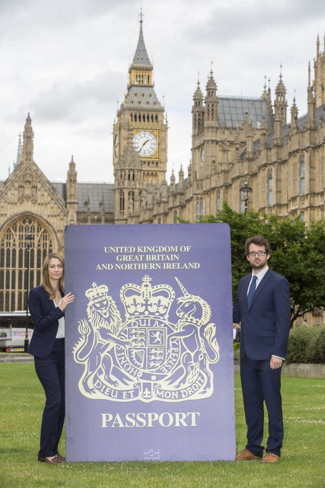  The Sun's blue British passport campaign hit Westminster in August