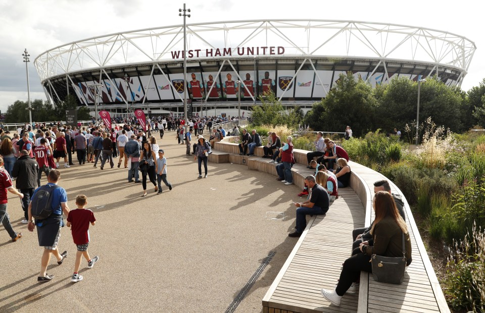  Fans soak up the atmosphere before kick-off at their new home