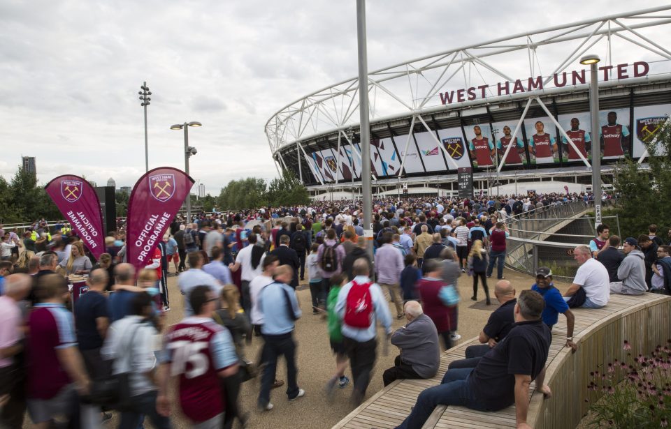 Supporters flocked for the first match at the new ground