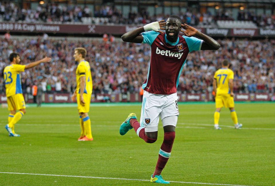  Cheikhou Kouyate made history by scoring the first goal at the new stadium