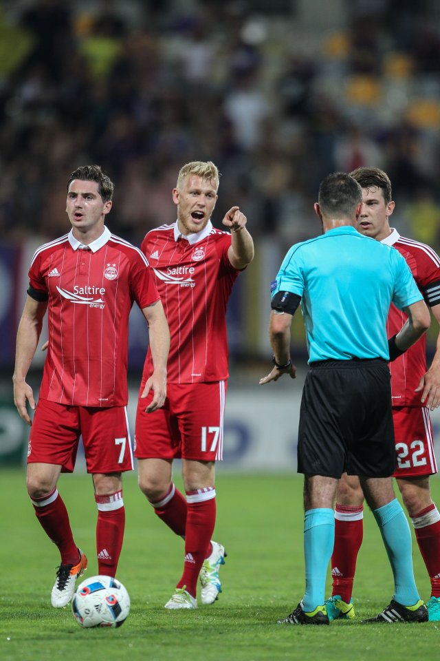 Aberdeen were left furious after their Europa League exit