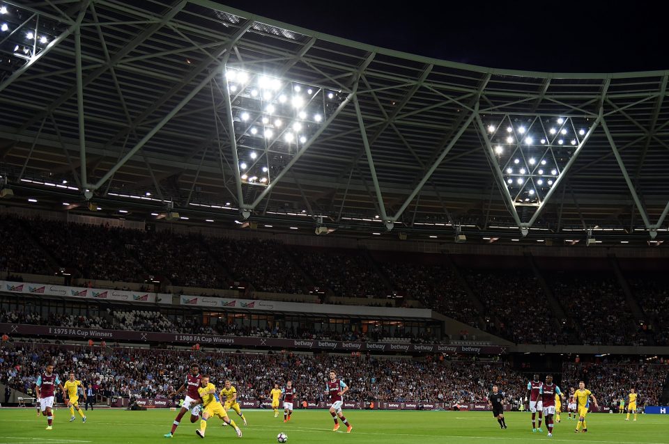  West Ham moved from Upton Park to the London Stadium for the start of 2016/17 season