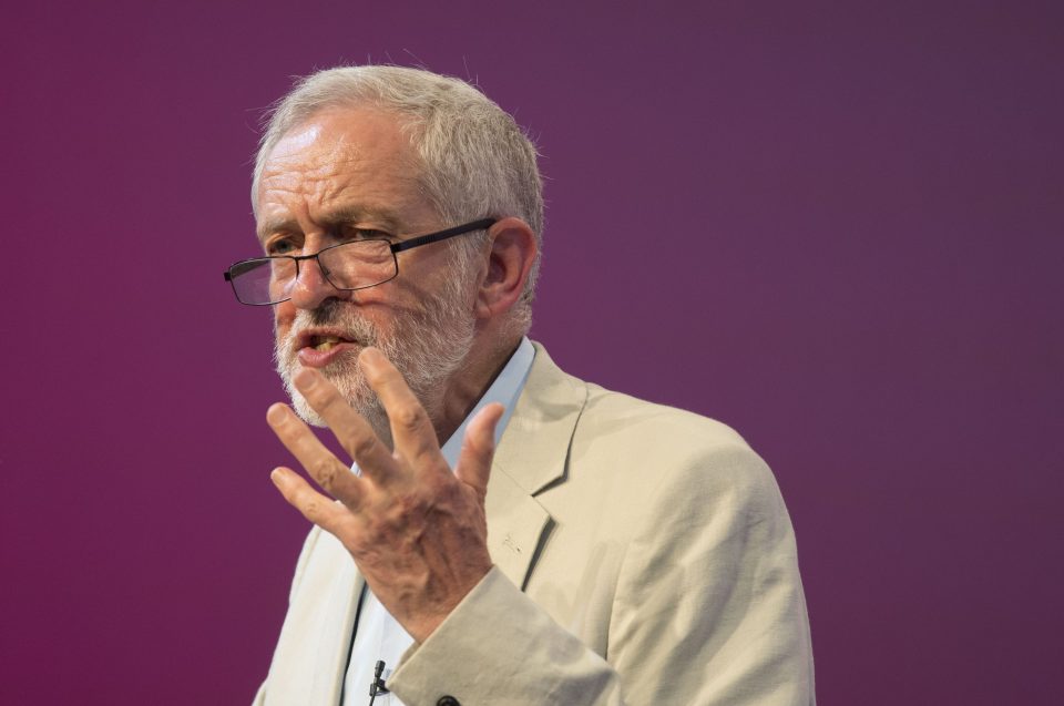  Jeremy Corbyn appealed to his grassroots supporters, including many in the hall who were wearing Team Corbyn t-shirts