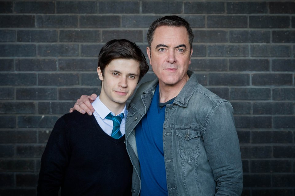  Nesbitt, who stars as Adam Williams, with on-screen son Matthew played by Ceallach Spellman