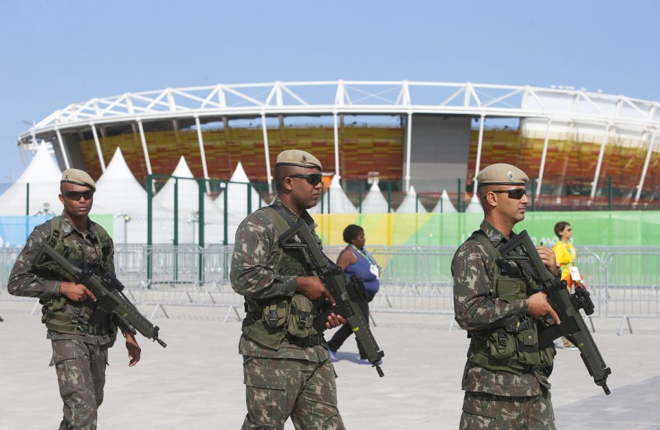  They form a protective ring around the Olympic village in what has been dubbed the biggest security operation in the games' history