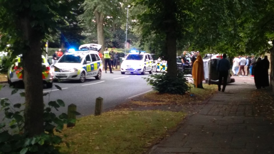  The offenders crashed into the silver car during a police chase through Leeds