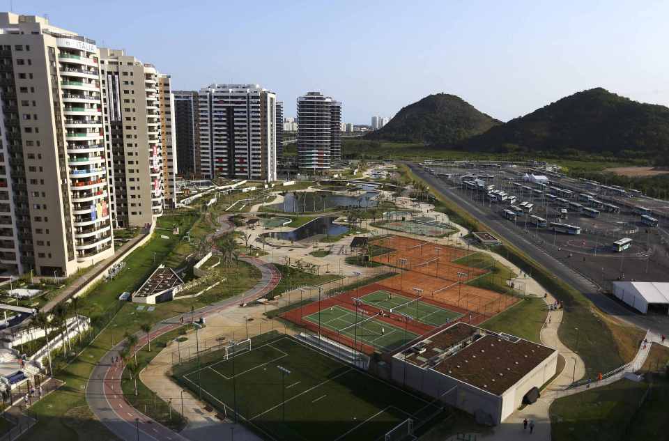  Hundreds of athletes have been staying in the Olympic village