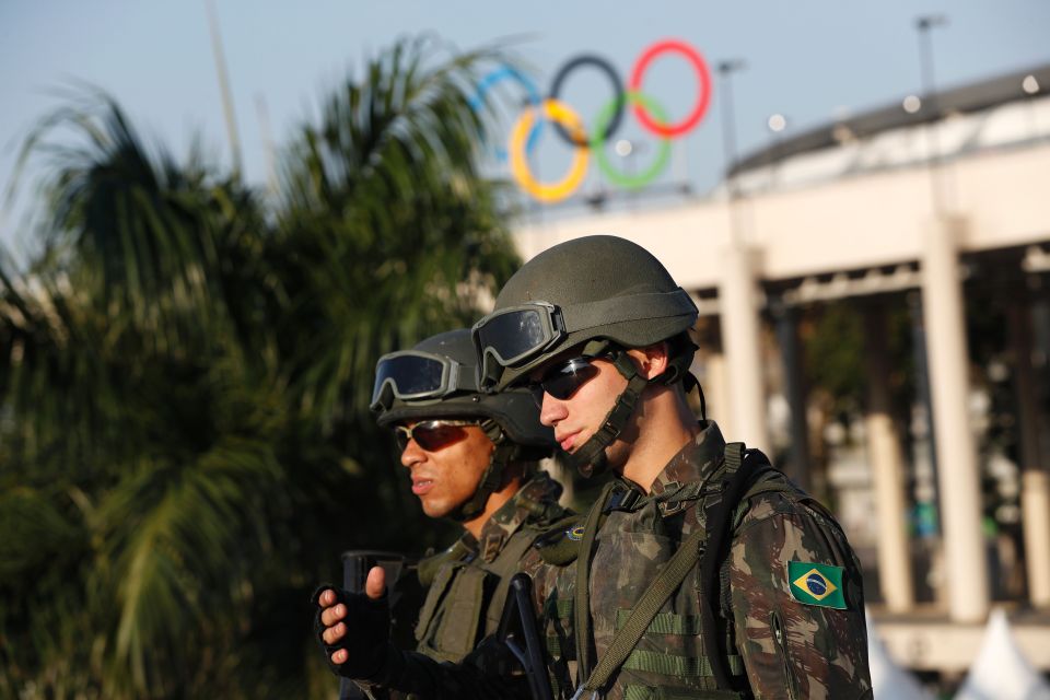  Brazilian security forces have clamped down to prevent crime in the capital ahead of the games