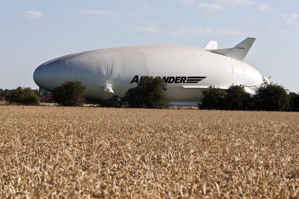  The Airlander 10 is the biggest aircraft in the world at 302ft-long