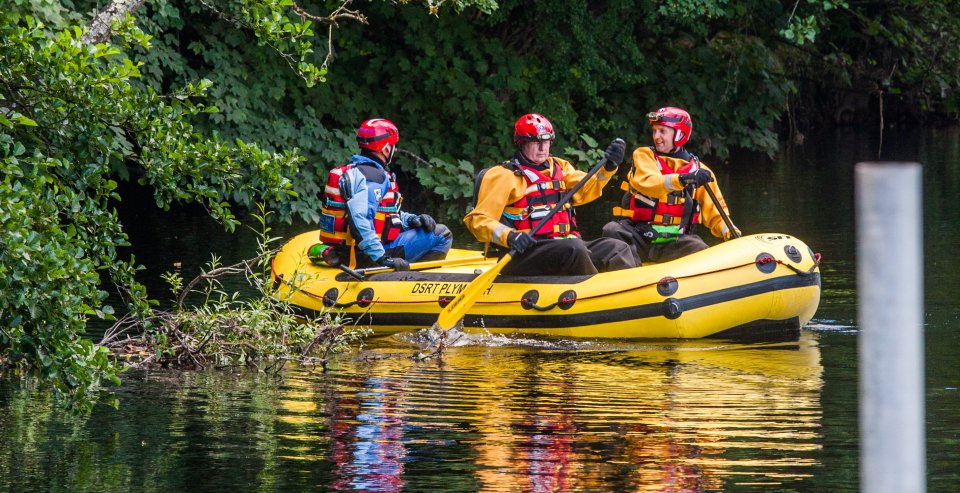 Insp Tracy Sharam said: 'At the moment divers have turned up from Avon and Somerset, and Devon and Cornwall and are searching the deep water in the River Dart'