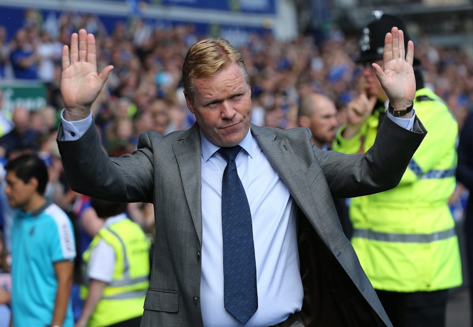 Koeman says the Everton players are paying the price for having six weeks off