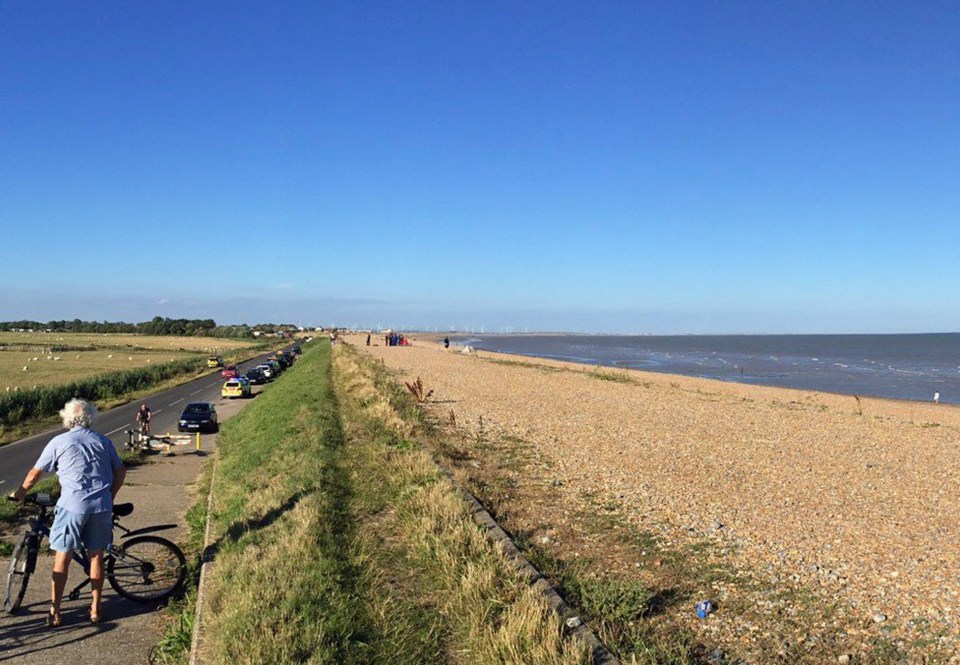  The beautiful East Sussex coast near where the plane crashed