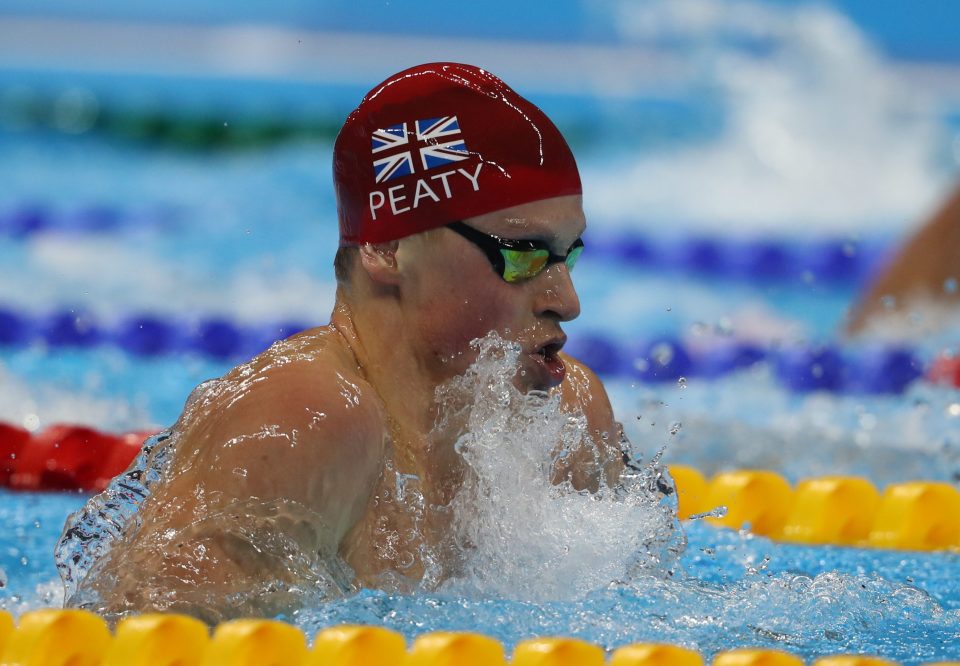  Adam Peaty in action in the Rio pool