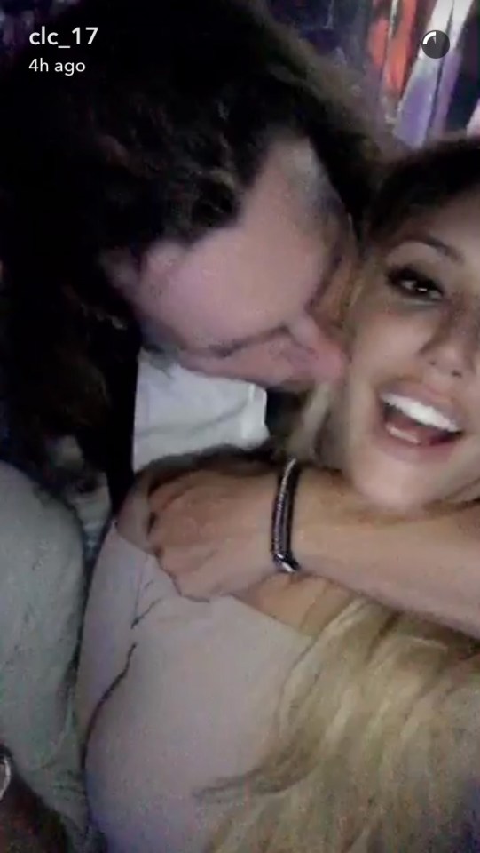 Charlotte Crosby's rumoured new man Ash Harrison plants a kiss on her cheeky in adorable new Snapchat clip