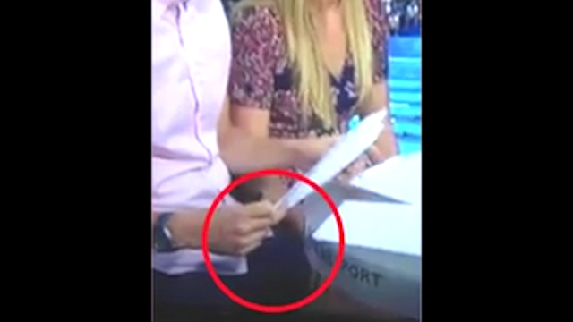  Viewers commented on chemistry between the presenters after Adlington's hand moves on to Mark Foster's leg