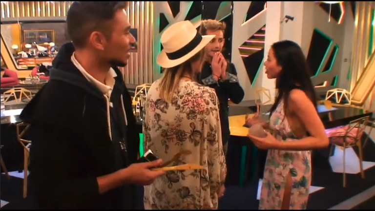  Marnie rushed over to tell her fellow housemates that Lewis dropped the L-bomb