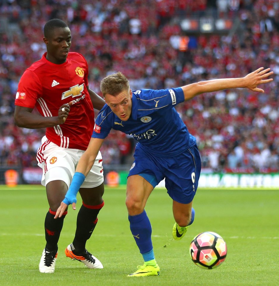  Eric Bailly (l) played inthe Community Shield for United - but could have signed for City last year