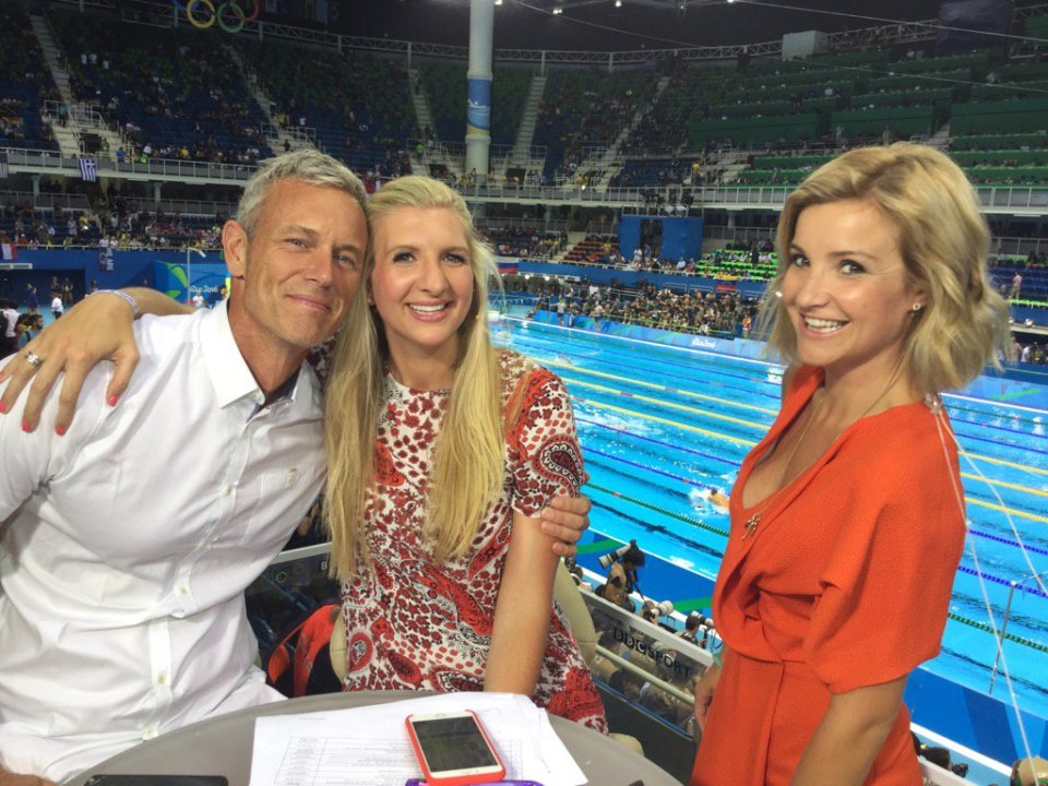 Helen Skelton, Rebecca Adlington and Mark Foster