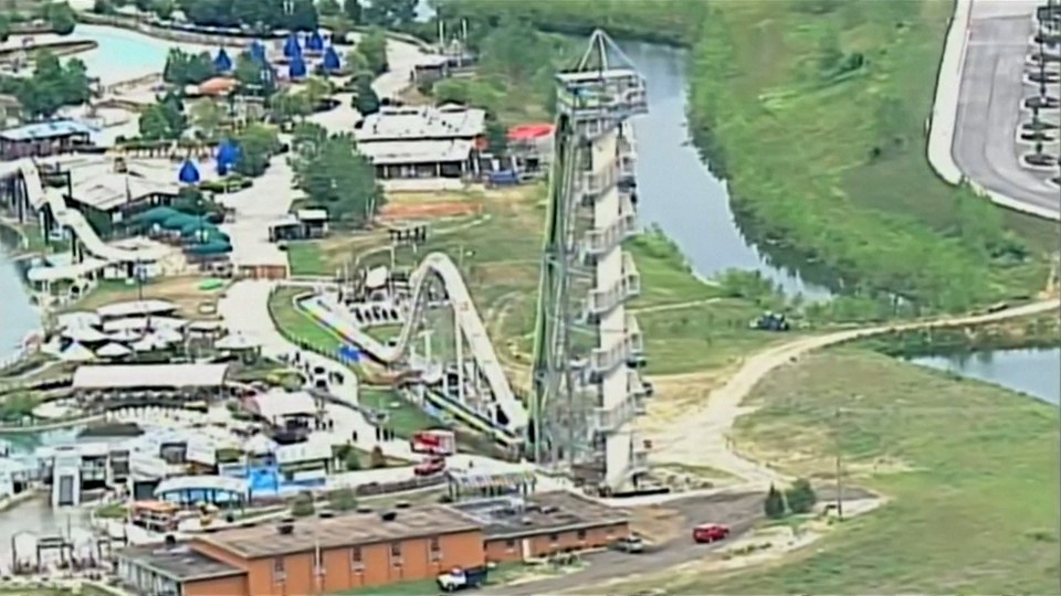  Those wanting to ride the waterslide must climb 264 stairs to reach the top