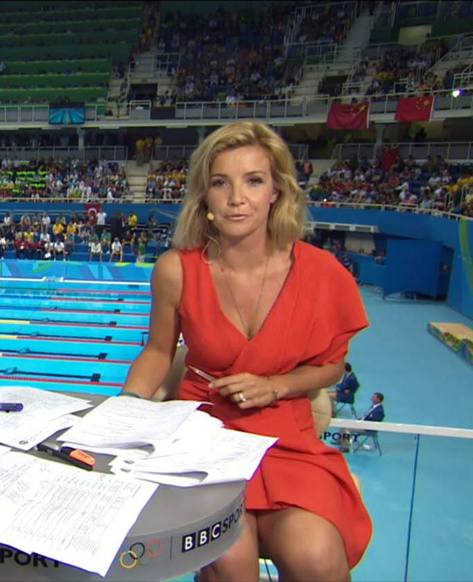  The Countryfile presenter got viewers all fired up in this one-sleeved red dress