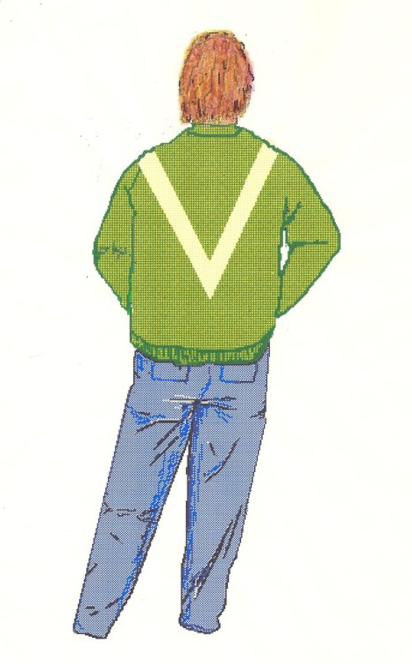  Police have previously released a sketch of the green V top described by witnesses, but have now identified CCTV images of a man wearing the garment after trawling through evidence in the famous case