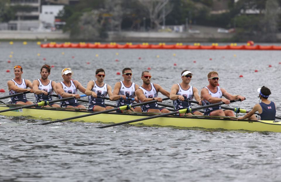  Team GB's men's eights stormed to victory this afternoon