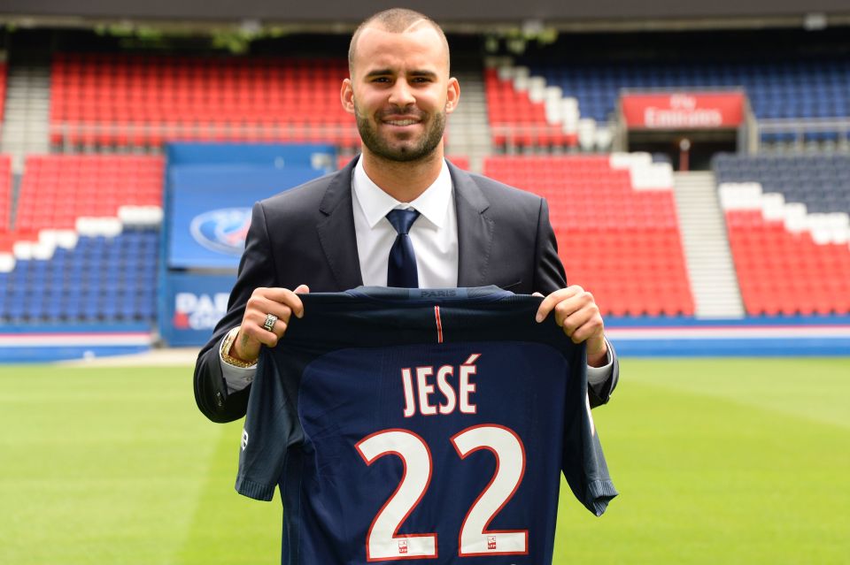  PSG spent £21.25m on Real Madrid's Jese