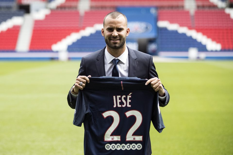 New PSG striker Jese Rodriguez