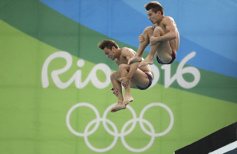 Tom Daley left) and Daniel Goodfellow.....