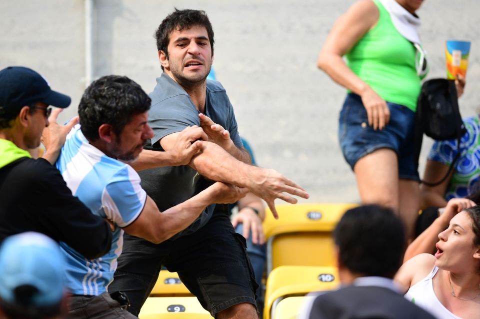 The scupper was a low point of the tennis match between Juan Martin del Portro and Joao Sousa